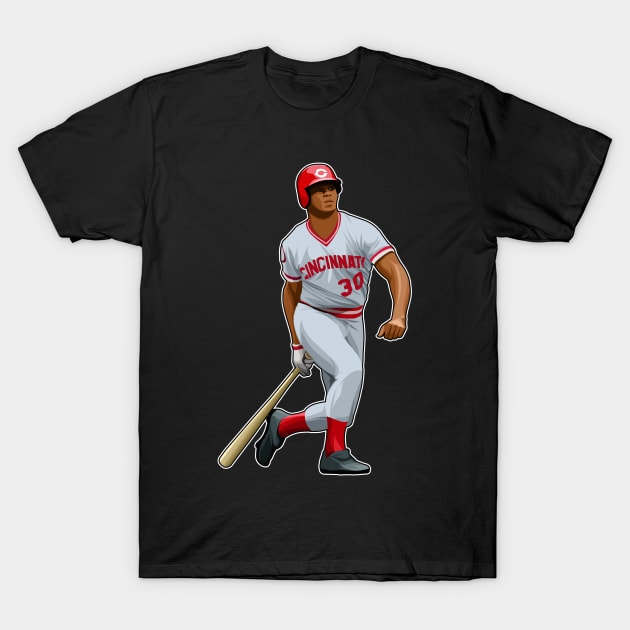 Ken Griffey #24 Ready to Strike T-Shirt by RunAndGow